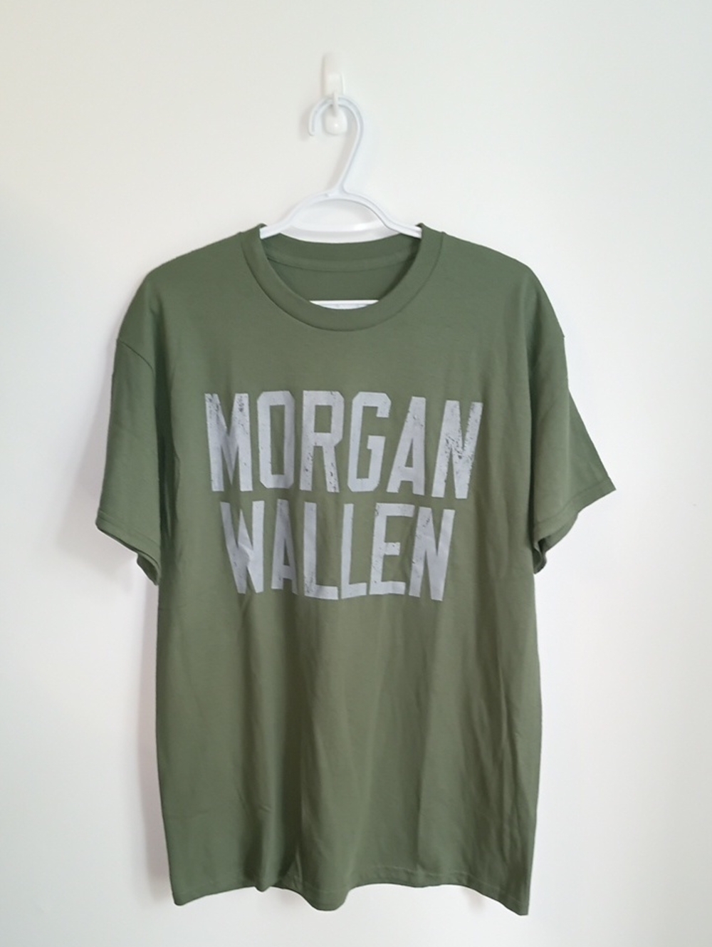 Morgan Wallen Olive Green Graphic Tee - Men's Casual Shirt Dead Stock NWOT